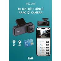 INOX-X607 FULL HD  2MP 4G GPS DESTEKLİ ÇİFT YÖNLÜ ARAÇ İÇİ KAMERA - 2